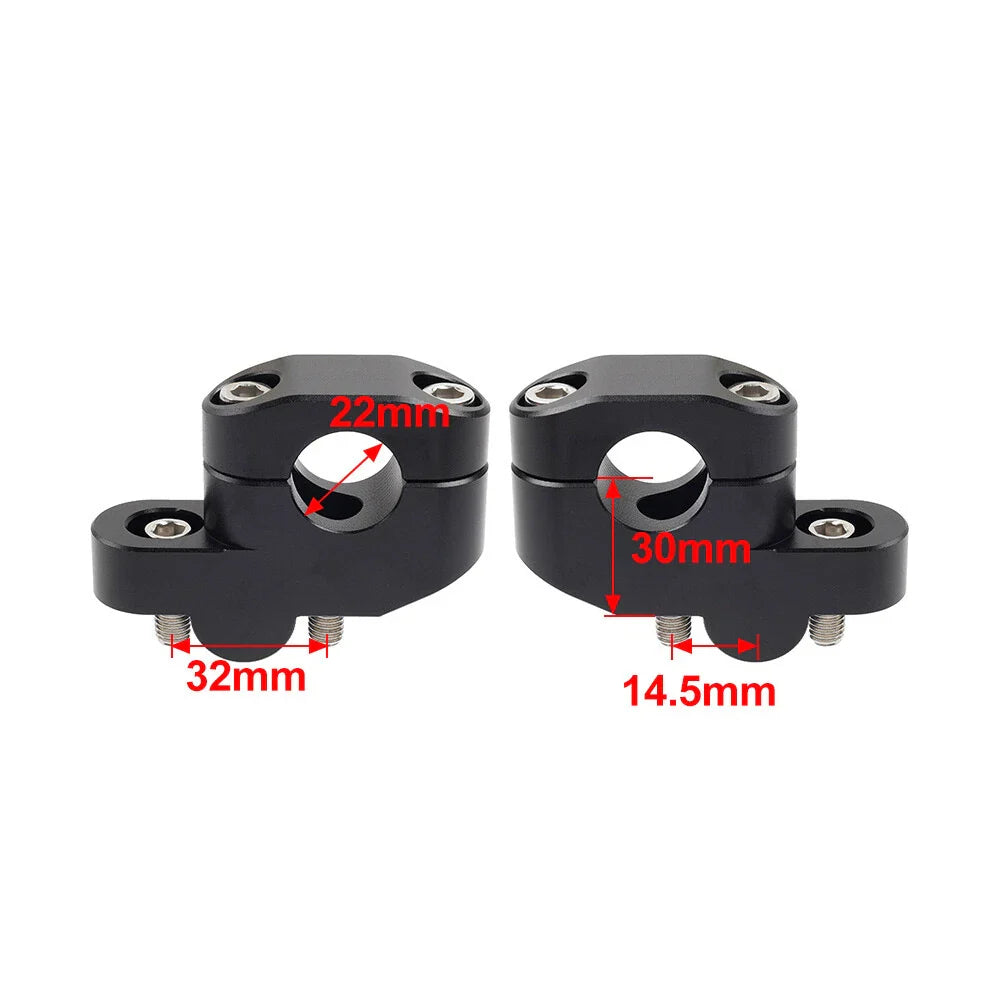 7/822mm Offset Handlebar Clamp Riser for Honda Suzuki Yamaha Kawasaki