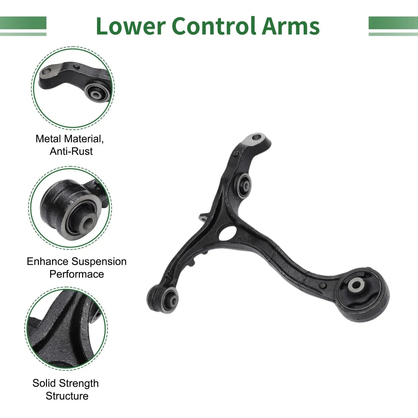 4pcs Front Suspension Kit Control Arm Ball Joints for Honda Accord (2003-2007)