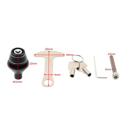 CNC Aluminum Handlebar Helmet Lock for Harley Motorcycle Accessories