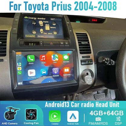 9" Wireless CarPlay Android Auto Head Unit for Toyota Prius (2004-2008)