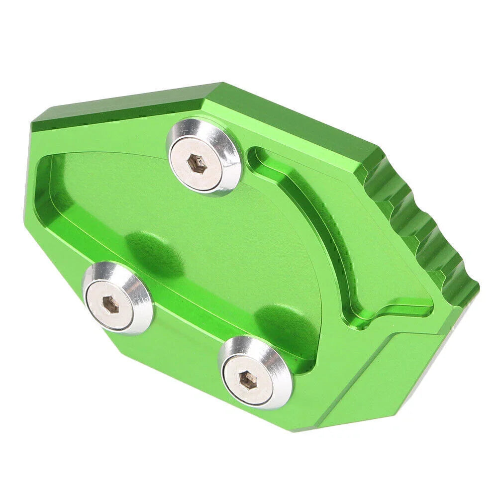 CNC Green Kickstand Pad Side Stand Foot Plate for Kawasaki ZX-14R (2008-2011)