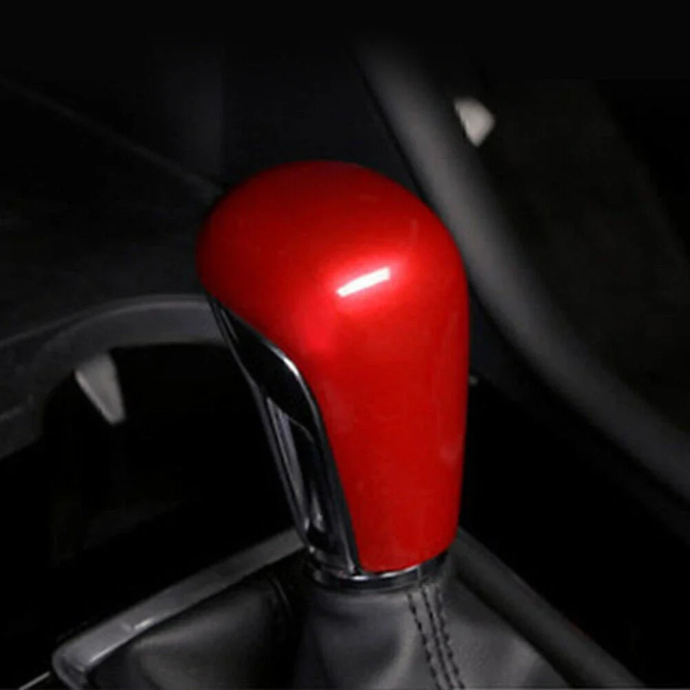 Red Gear Shift Knob Cover Trim for Mazda 3 Axela (2020-2021)