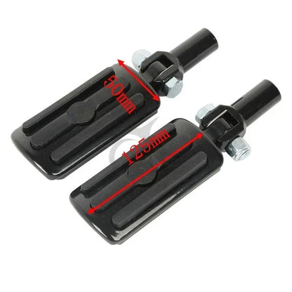 Black Rear Passenger Foot Pegs Clevis Mount for Harley Softail Fatboy (2000-2006)