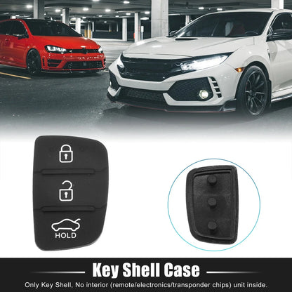 3 Button Car Remote Fob Case Insert Rubber Pad for Hyundai