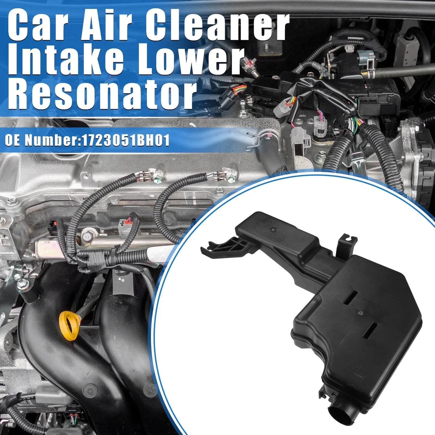 Car Engine Air Intake Resonator for Honda HR-V 2016-2022 1.8L Black