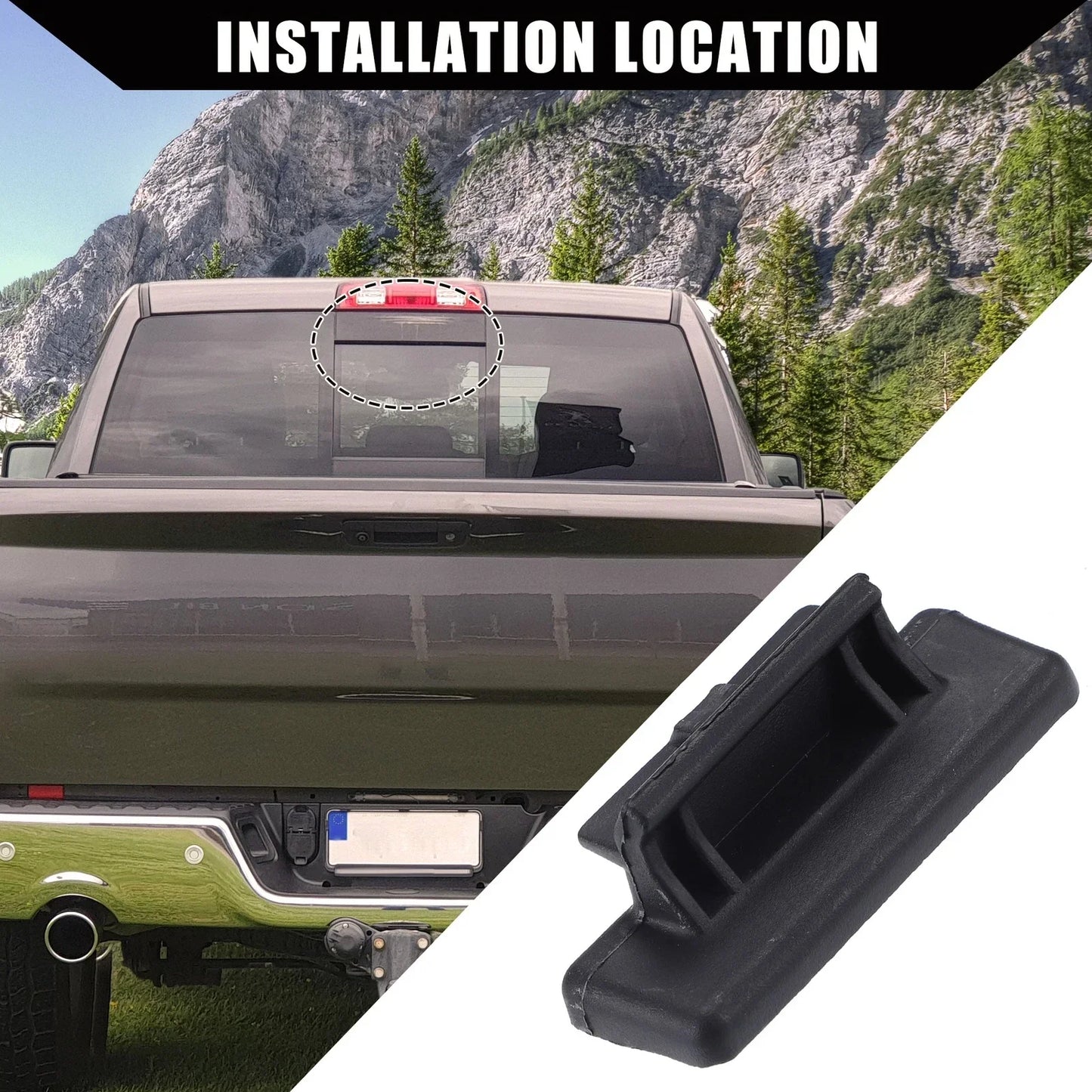 Rear Sliding Window Keeper Latch for Dodge Ram 1500 2500 (2010-2023)