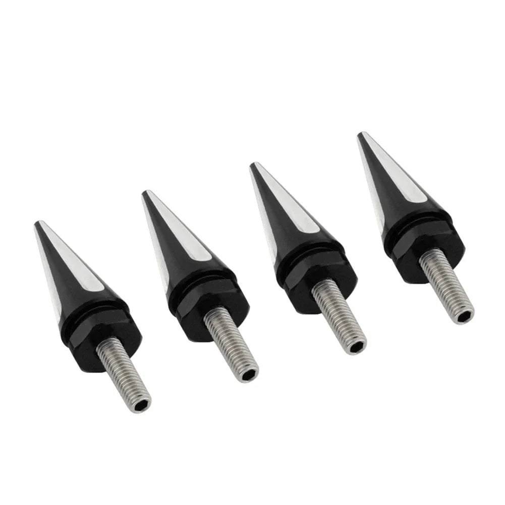 4 x Black Spike Windscreen Screw Bolts for Harley Touring Road Glide (1998-2025)