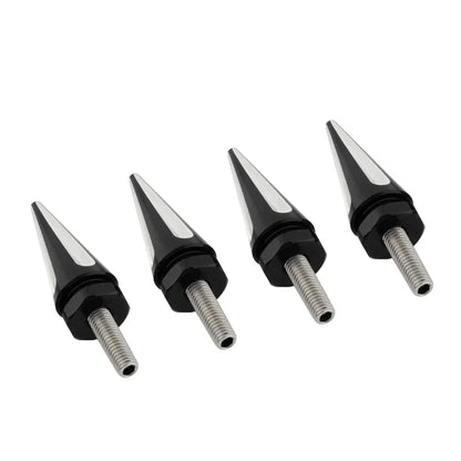 4 x Black Spike Windscreen Screw Bolts for Harley Touring Road Glide (1998-2025)