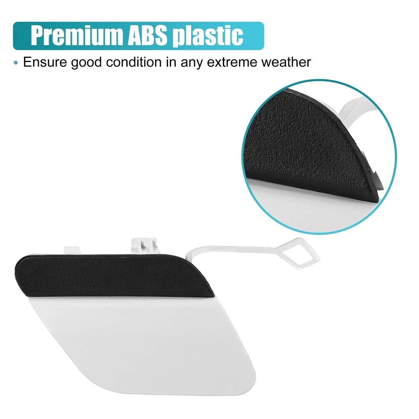 Rear Bumper Tow Hook Cap for Mercedes E-Class (2017-2020) White