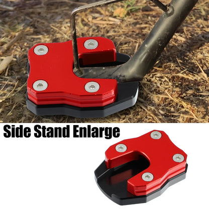 Aluminum Alloy Kickstand Side Stand Pad Red for Honda PCX125 (2018-2023)