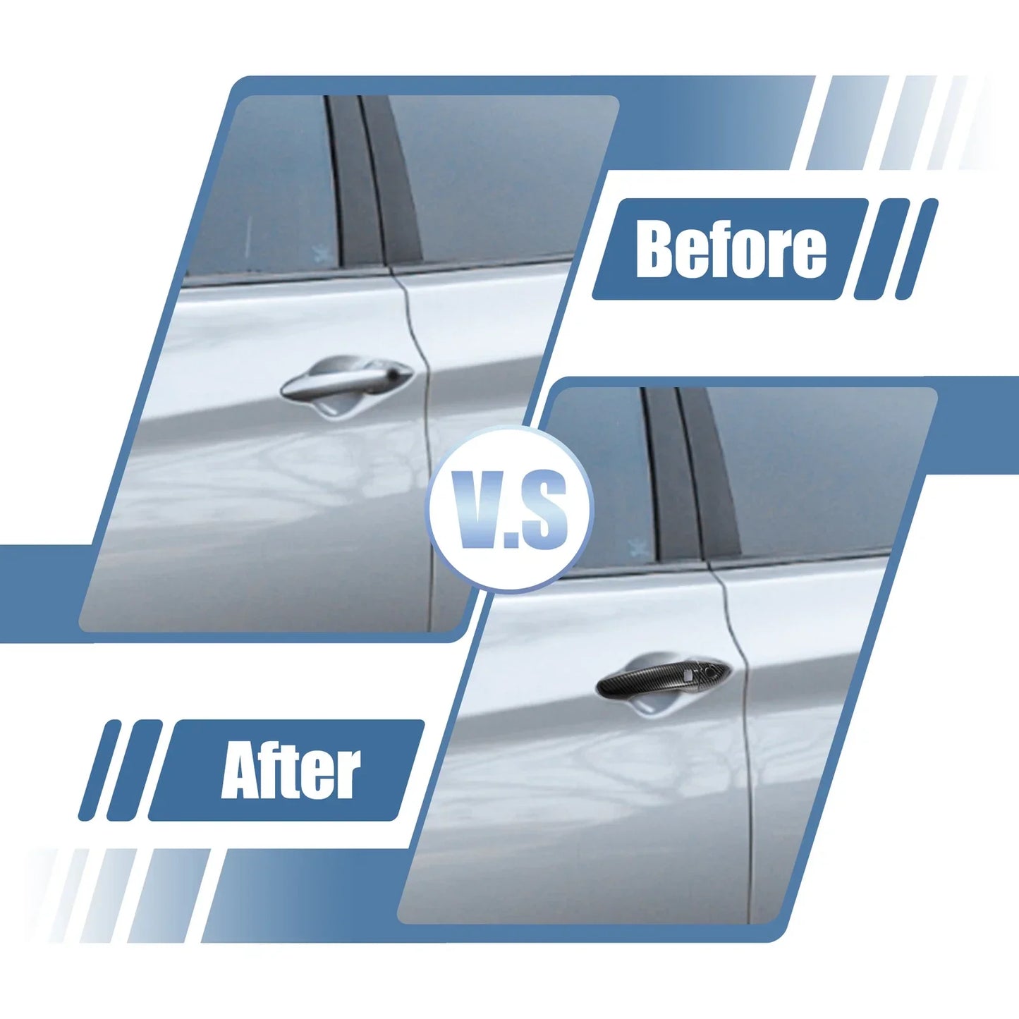 8pcs Side Door Handle Cover Trim for Hyundai Elantra (2017-2020)