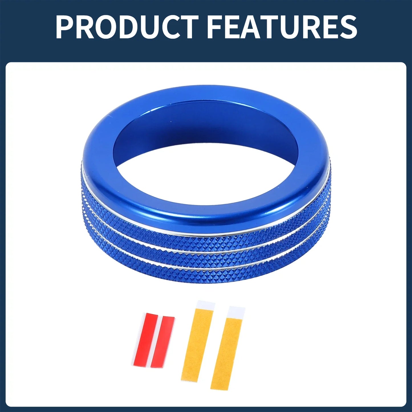 Headlight Fog Light Switch Knob Cover Ring for Dodge RAM (2018-2022) Blue 1 x Pc