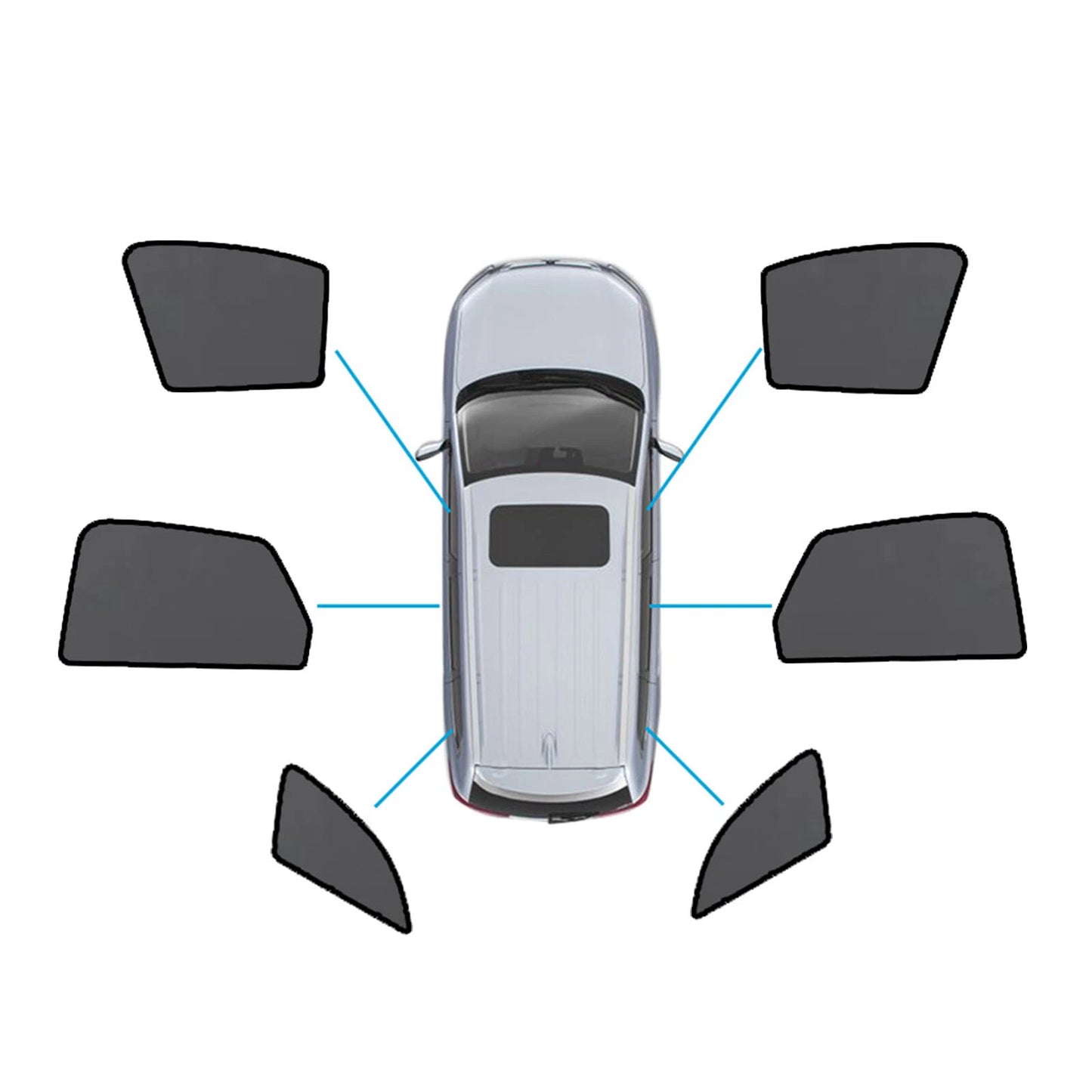 Magnetic Mesh Sun Blind Shades for Audi Q5 FY (2017-2025)