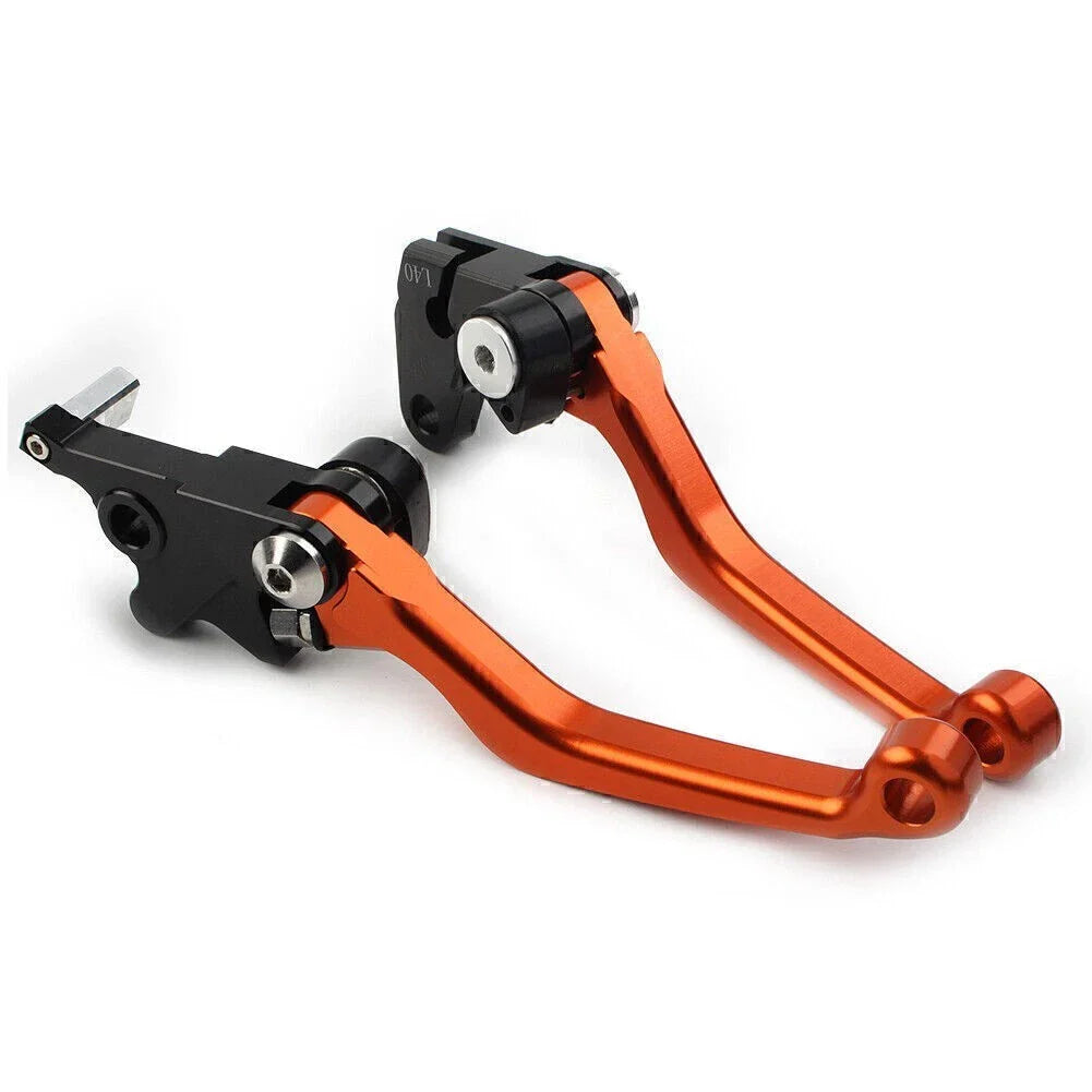 CNC Orange Pivot Clutch Brake Levers for Suzuki DRZ400S/SM/E (2000-2022)
