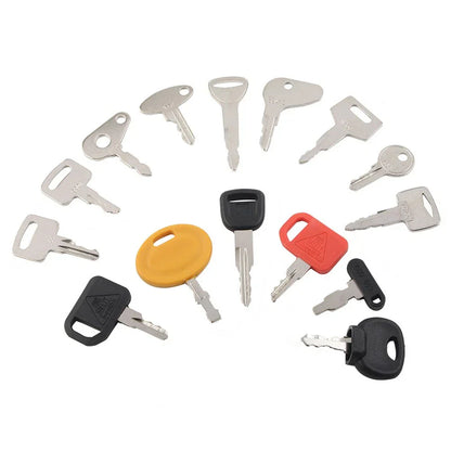 15 Keys Heavy Equipment Ignition Key Set for Holland Excavator