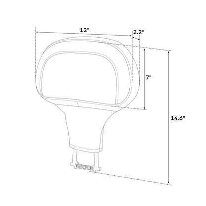 Driver Backrest Pad Mounts for Harley Touring Road King Glide (2009-2023)
