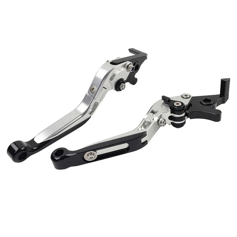 CNC Silver Extendable Brake Clutch Levers for Yamaha YZF R1 R1M R1S R6 MT-09 (2015-2023)