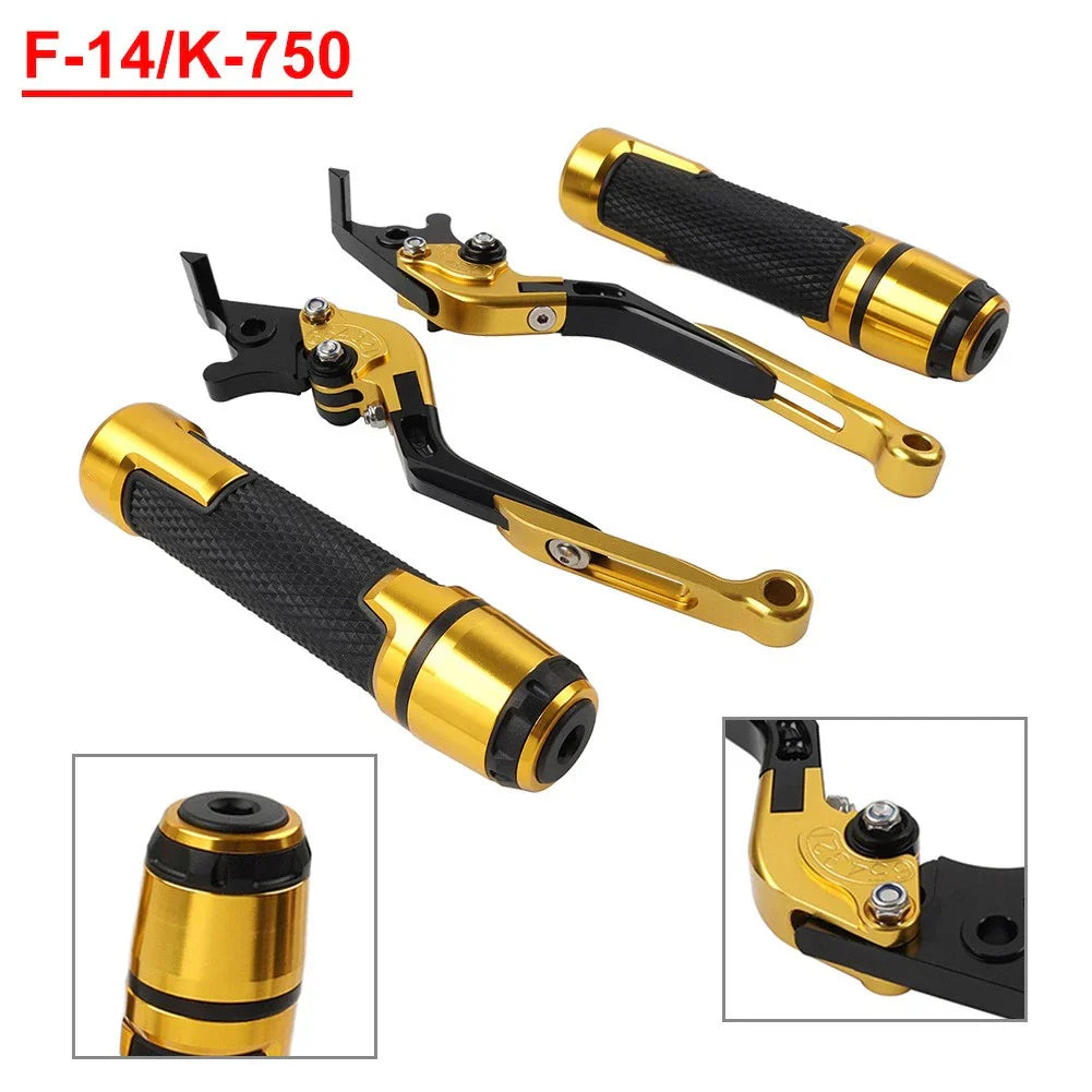 Folding Extendable Brake Clutch Lever Grip Set for Kawasaki Ninja ZX6