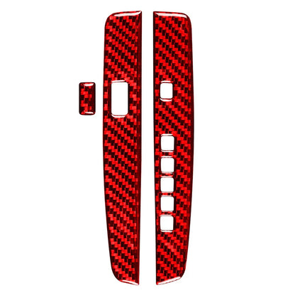 Red Carbon Fiber Interior Gear Shift Cover Trim for Honda Accord (2013-2017)