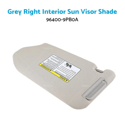 Grey Right Interior Sun Visor for Nissan Pathfinder (2013-2018)