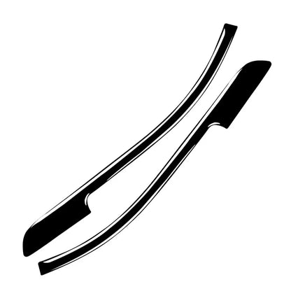 Piano Black Rearview Mirror Anticollision Strip Cover for Audi A4 B9 S4 RS4