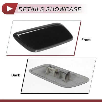 Front Right Washer Nozzle Cover for Lexus LX570 (2013-2015) Black 1 x Cap