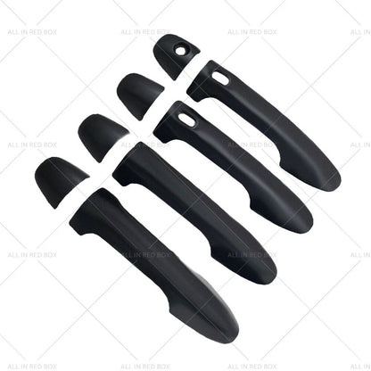 4 x Matte Black Door Handle Covers for Toyota Hilux (2015-2021)