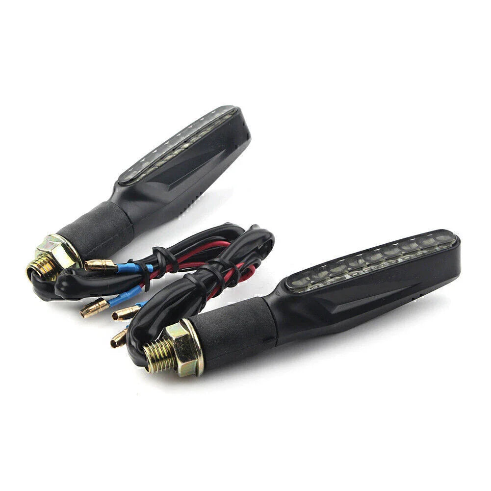 9 x LED Universal Motorcycle Turn Signal Lights Amber for Honda Harley Yamaha