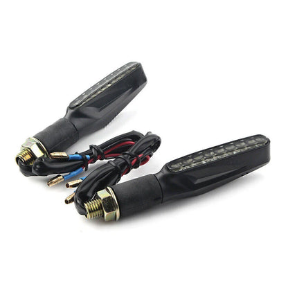 9 x LED Universal Motorcycle Turn Signal Lights Amber for Honda Harley Yamaha