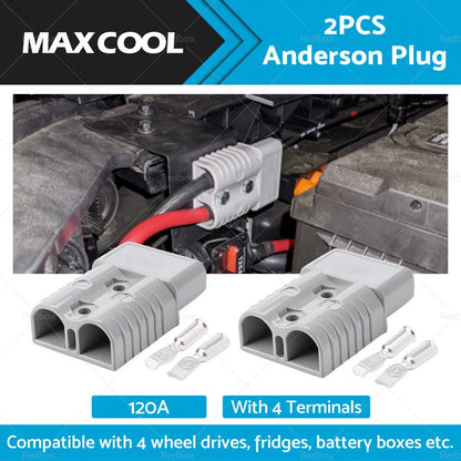 Anderson Style Grey Plug 120A Amp Heavy Duty for Various Models