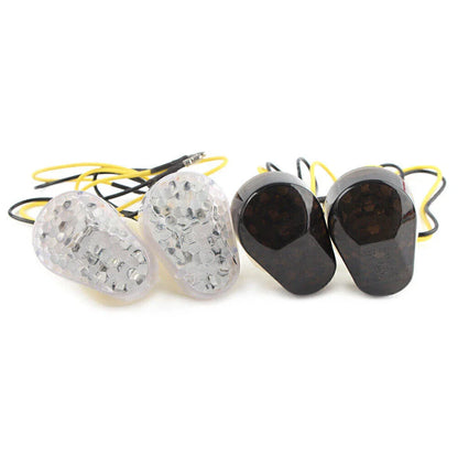 Flush Mount LED Turn Signal Lights for Kawasaki Ninja ZX6R ZX9R Z750 (2000-2009)