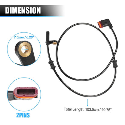 Rear Right ABS Wheel Speed Sensor for Mercedes-Benz C 230 (2002-2007)