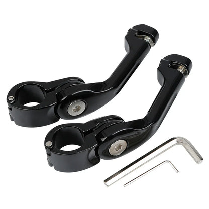 1 1/4" Angled Adjustable Highway Footpeg Mount for Harley