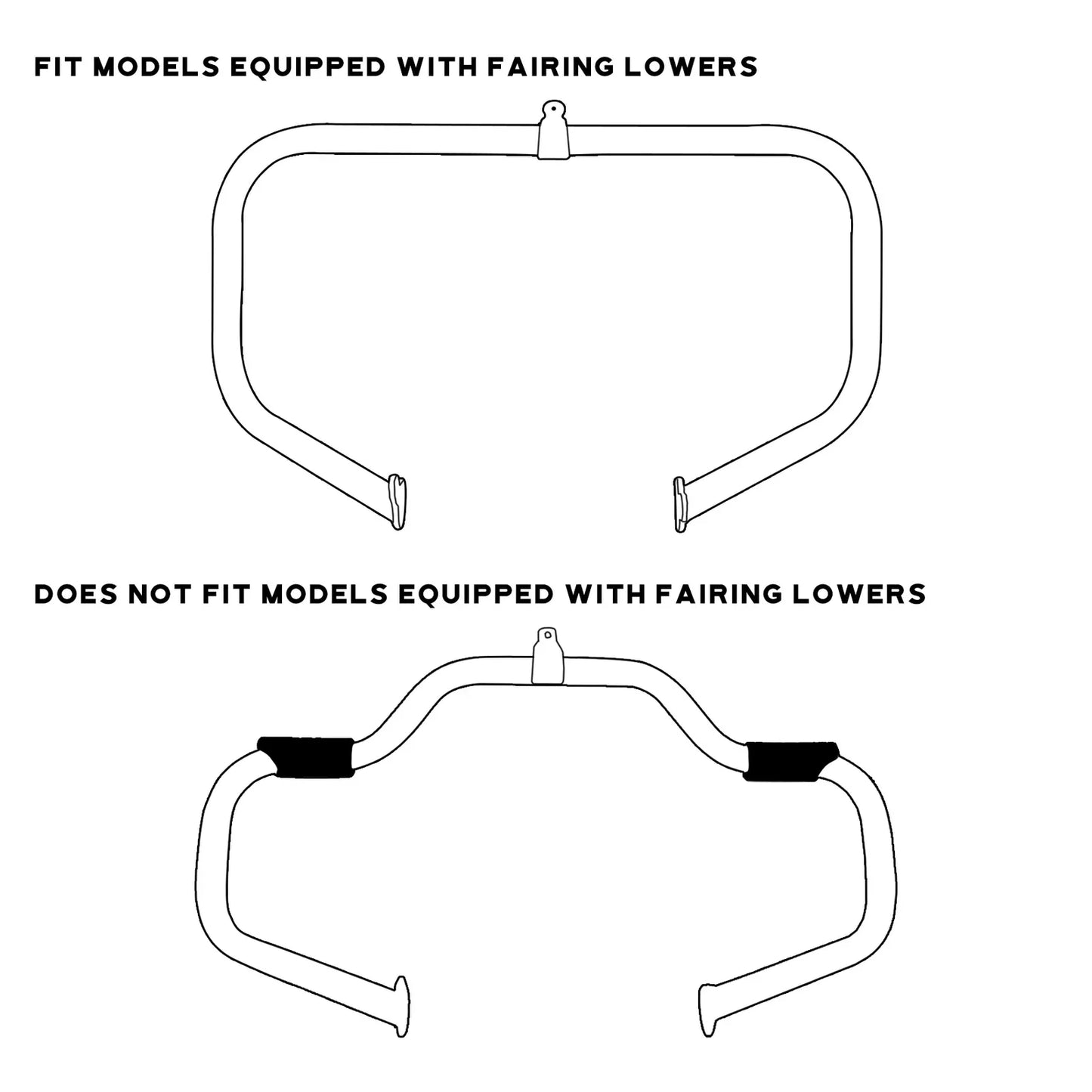 6.5" Lower Vented Leg Fairings with Speakers for Harley Touring (2014-2024)