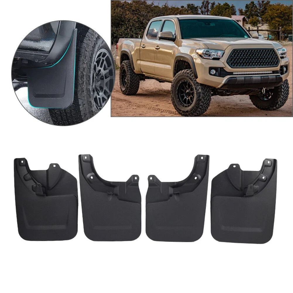4 x Plastic Wheel Mud Flaps Splash Guards for Toyota Tacoma (2022-2023)