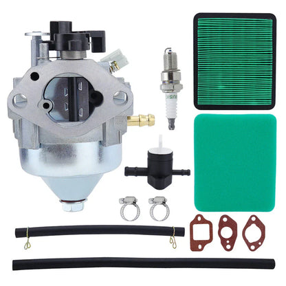 Carburetor Kit & Air Filter for Honda GCV170LA HRN216 HRX217 (2015-2023)