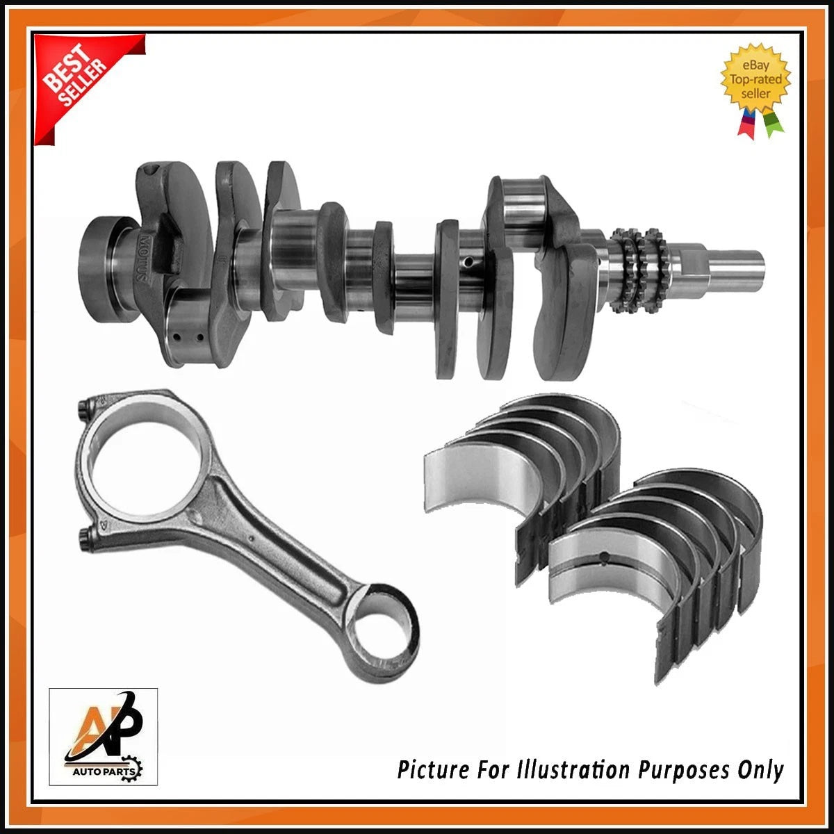 Crankshaft with Bearings and Con Rod for Range Rover Sport 4.4 (2014–2022)