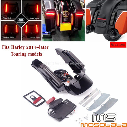 Rear Fender Extension with LED Light for Harley Touring CVO Road Glide (2015-2023)