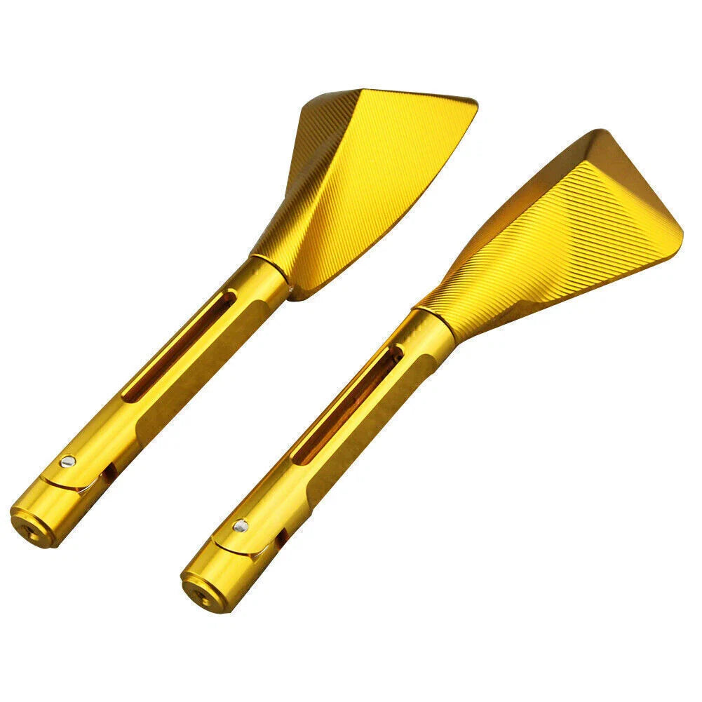 CNC Rear View Side Mirrors for Kawasaki Ninja ZX10R ZX6R Gold (2004-2008)