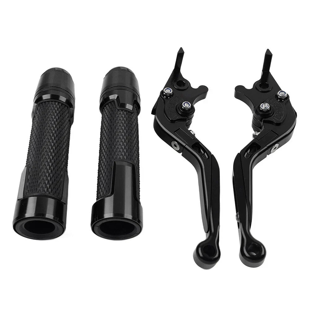 Black Extendable Brake Clutch Levers Grip Set for BMW S1000R S1000RR (2010-2023)