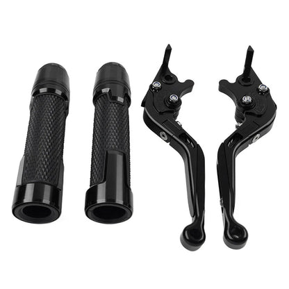 Black Extendable Brake Clutch Levers Grip Set for BMW S1000R S1000RR (2010-2023)