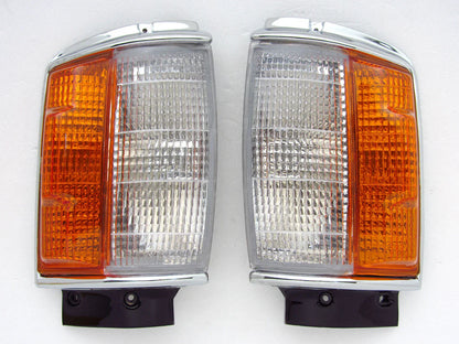 Chrome Corner Indicator Lights for 1983-1988 Toyota Hilux 4WD LN60 (2 x)