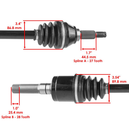CV Joint Axle Rear Left or Right Replacement for John Deere AM140523 (2012–2012)