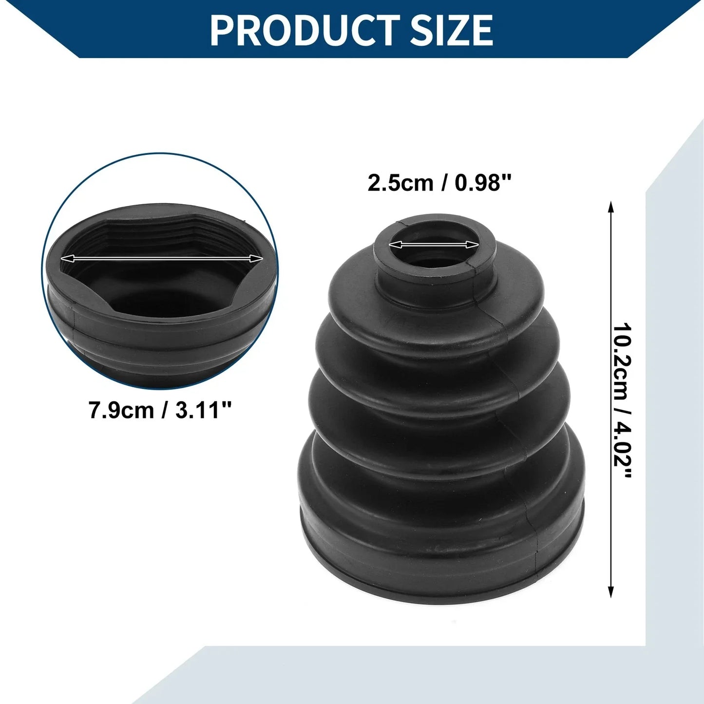 Inner CV Joint Boot Kit w/ Clamps for Hyundai Tucson (2010-2013)