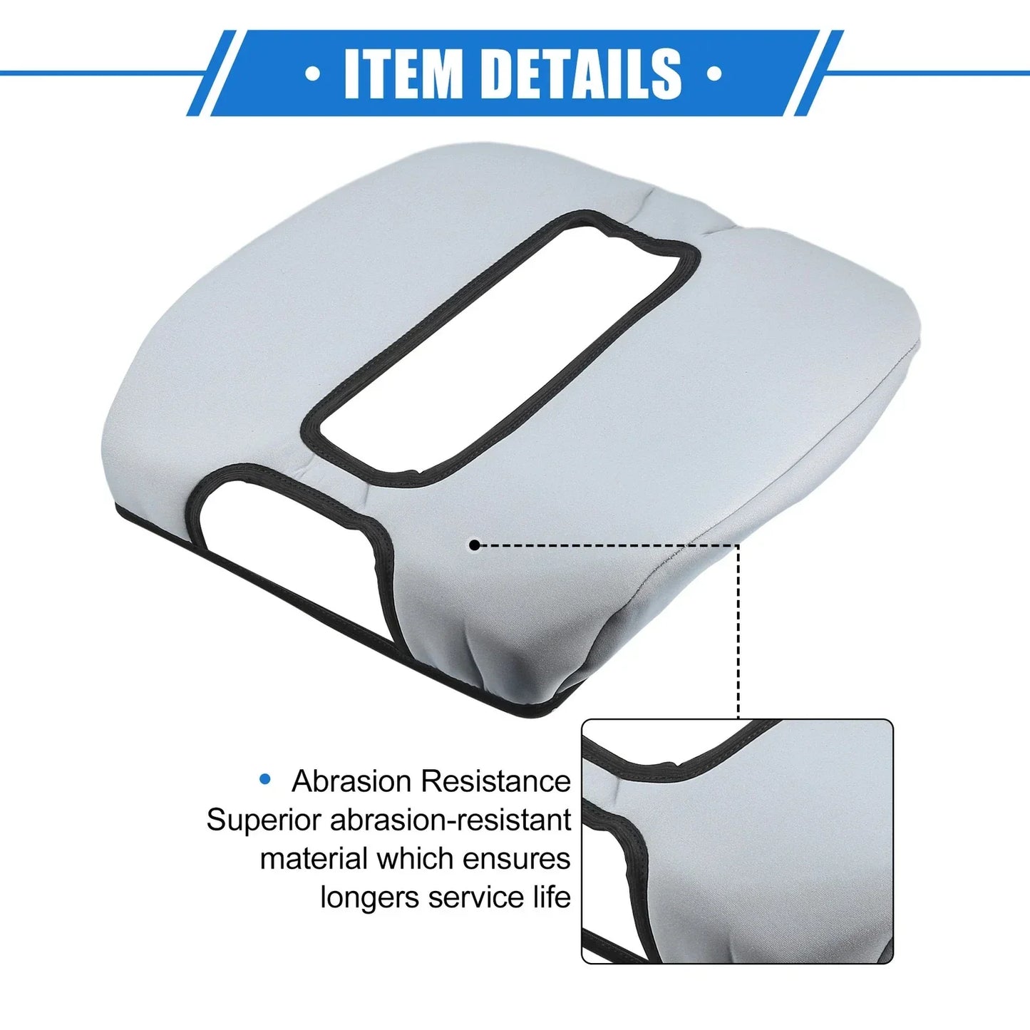 Armrest Protector Cover Pad for GMC Sierra 2014-2017 - Gray