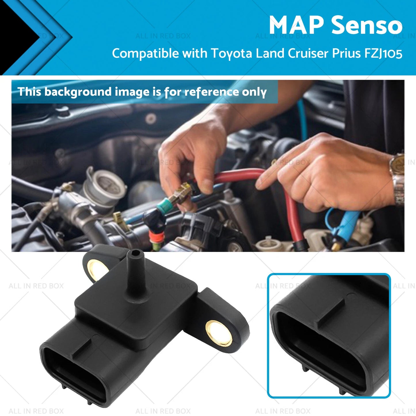 MAP Sensor for Toyota Land Cruiser Prius FZJ105 FZJ78 NHW11 1NZ-FXE (1996-2023)