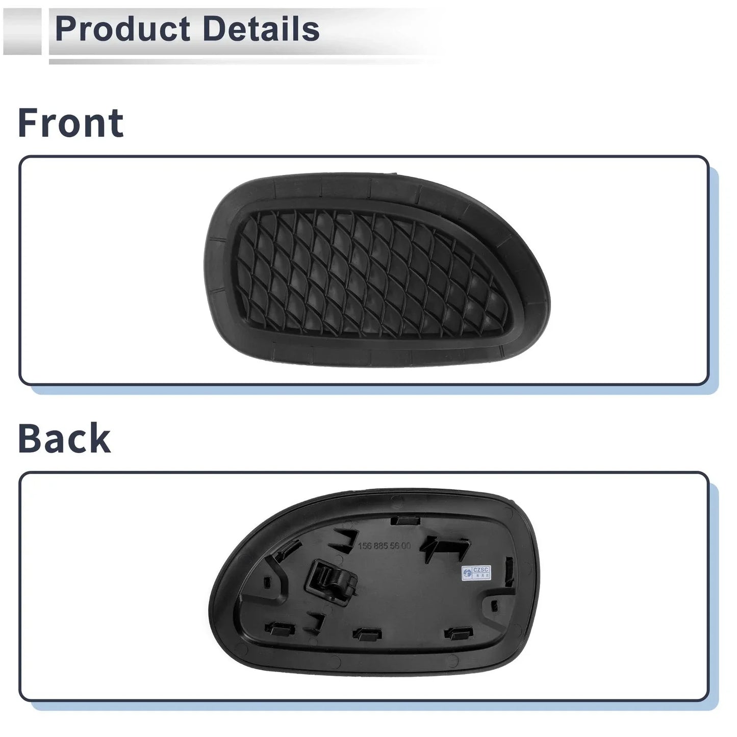 Front Right Fog Light Grill for Mercedes Benz GLA220 (2014-2020)