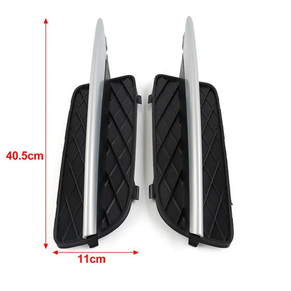 Fog Light Grille with Silver Trim for BMW X5 E70, X6 E71 (2007-2013)