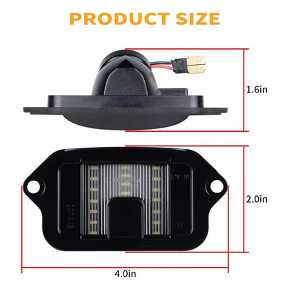 Rear License Plate Light Lamp Upgrade Waterproof for Ford Mustang (2005-2009)