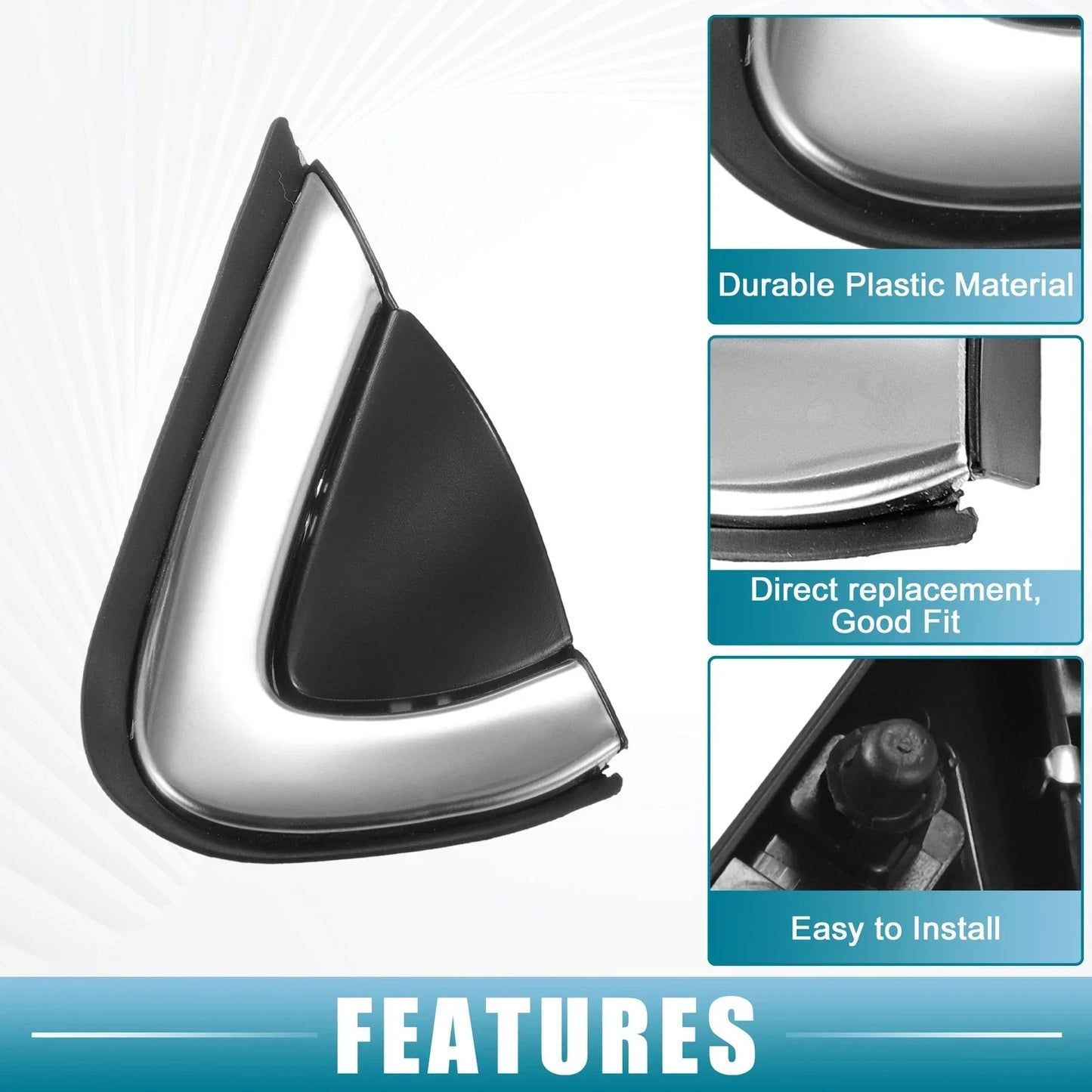 Front Left Right Door Mirror Corner Fender Covers for Honda CR-V (2017-2019)